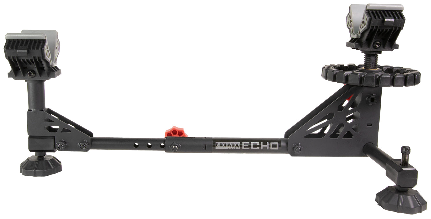 Birchwood Casey ESR Echo Shooting Rest Black Steel with Red Accents Non-Slip Feet