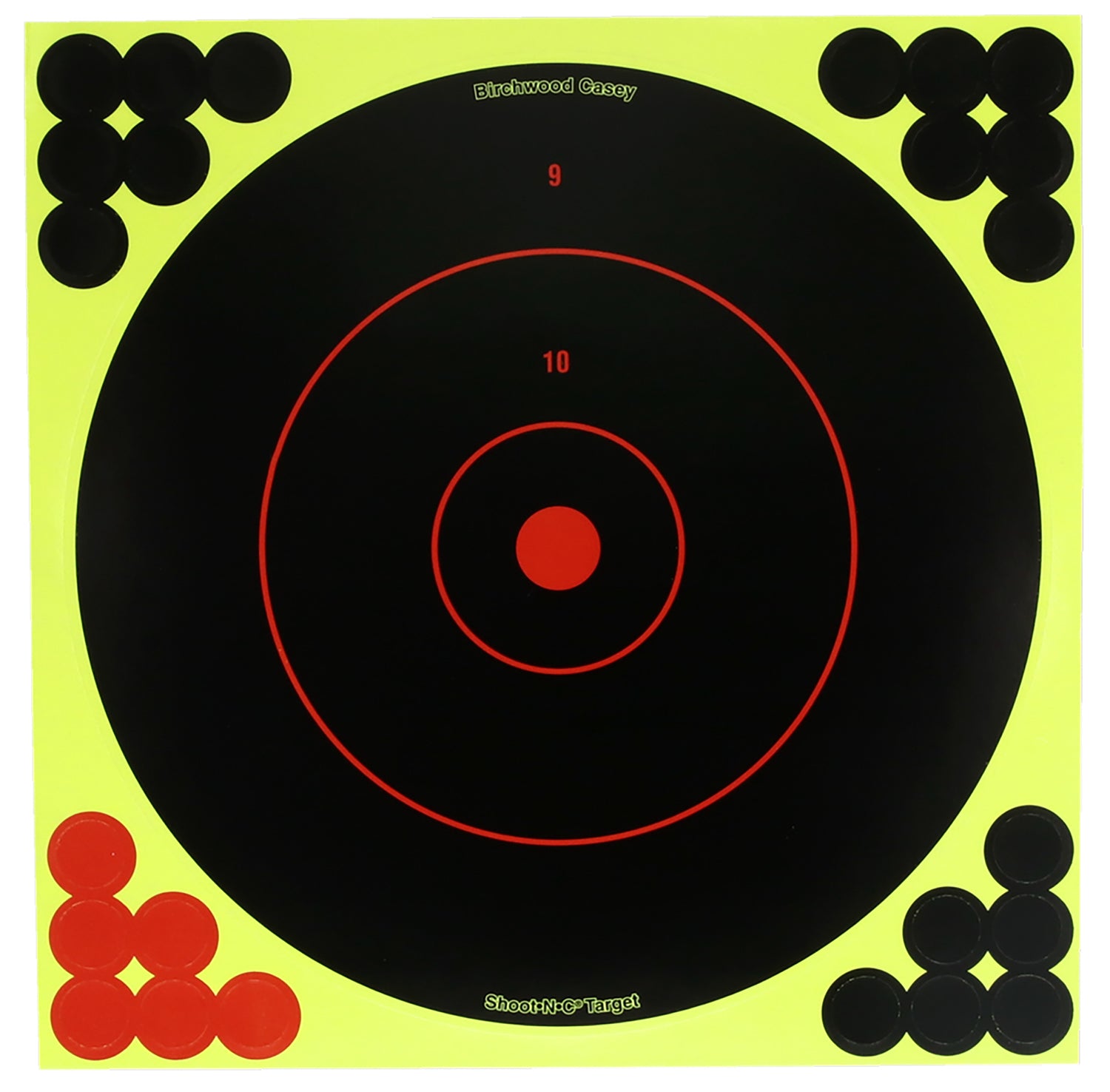 Birchwood Casey 8" Bullseye Self-Adhesive Paper Target Dispenser Includes Pasters 25 Pack