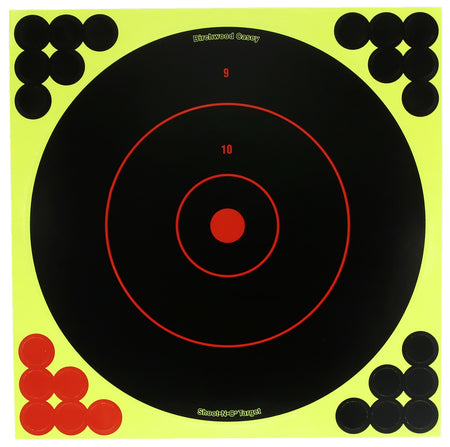 Birchwood Casey TDSNC1212PK 12" Bullseye Adhesive Paper Target Dispenser with Pasters 12 Pk