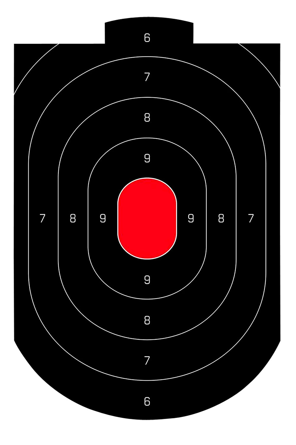 Birchwood Casey 35609 Dirty Bird Reactive Oval Paper Target 12"x18" 50 Per Pkg