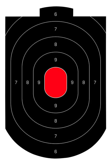 Birchwood Casey 35609 Dirty Bird Reactive Oval Paper Target 12"x18" 50 Per Pkg