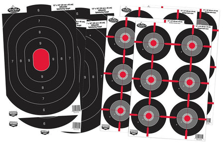 Birchwood Casey 35725 Dirty Bird 12"x18" Combo Silhouette Bullseye Paper Target 8 Per Pkg