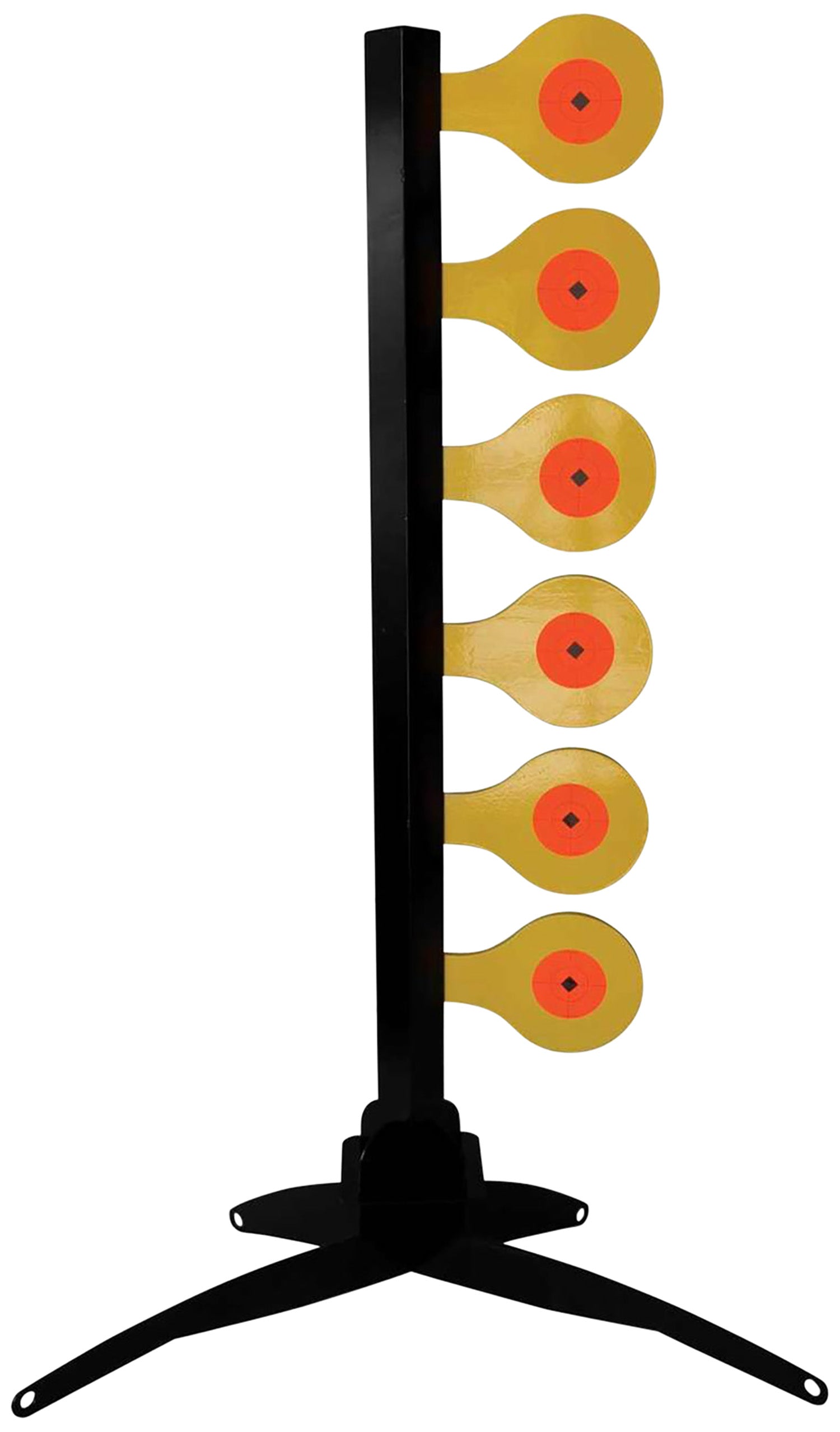 Birchwood Casey World of Targets AR500 Handgun Dueling Tree Steel Target 48.5"H x 28.5"W 6 Paddles