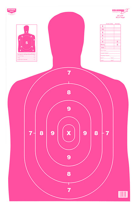 Birchwood Casey EZE-Scorer BC-27 Silhouette Paper Target 23" x 35" Indoor/Outdoor 100 Pk