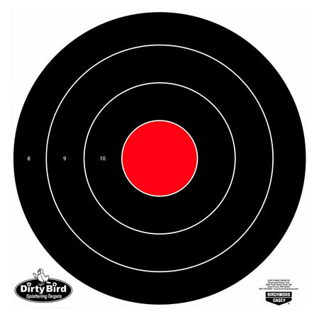 Birchwood Casey 35181 Dirty Bird Long-Range Bullseye Tagboard Target 17.25" 100 Per Pkg