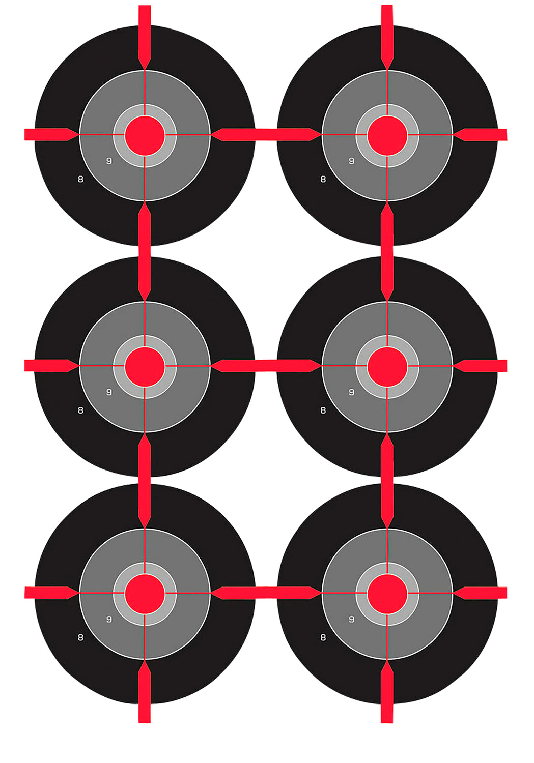 Birchwood Casey 35703 Dirty Bird Bullseye Shooting Target 12" x 18" 100 Per Pkg