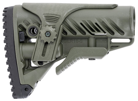 FAB Defense FXGLR16CPG OD Green Tactical AR-15/M4 Buttstock w/ Adjustable Cheek-Rest & Anti-Rattle
