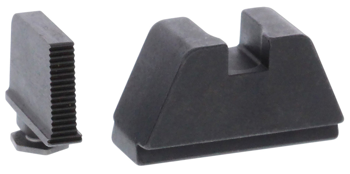 AmeriGlo GL470 2XL Tall Co-Witness Iron Sight Set for Glock - Serrated Black Front & Flat Black Rear