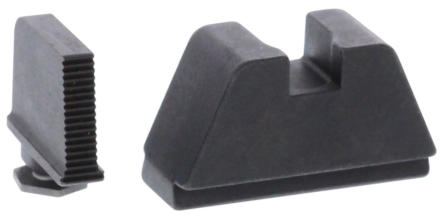 AmeriGlo GL470 2XL Tall Co-Witness Iron Sight Set for Glock - Serrated Black Front & Flat Black Rear