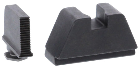 AmeriGlo GL470 2XL Tall Co-Witness Iron Sight Set for Glock - Serrated Black Front & Flat Black Rear