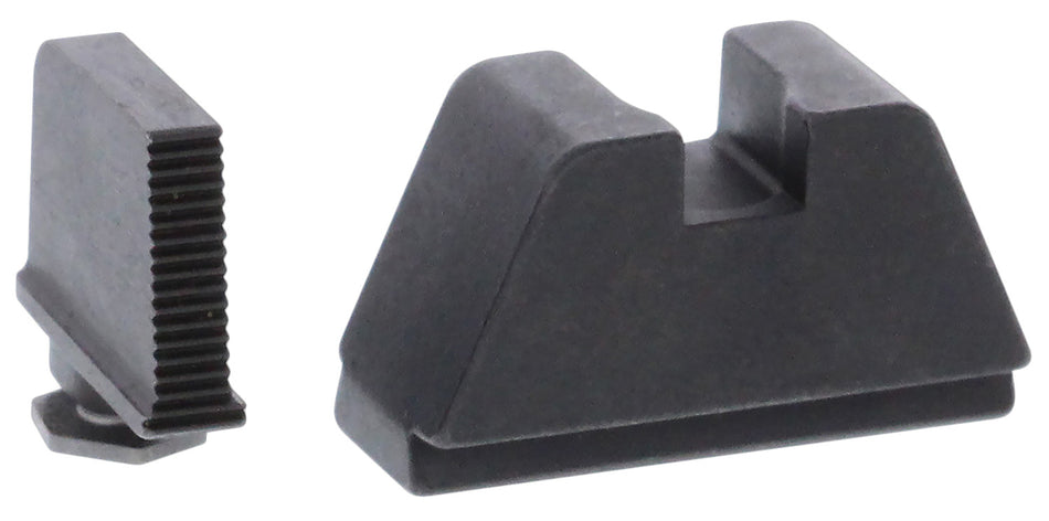 AmeriGlo GL470 2XL Tall Co-Witness Iron Sight Set for Glock - Serrated Black Front & Flat Black Rear