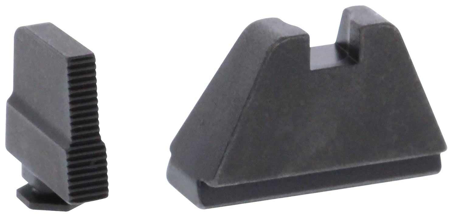 AmeriGlo GL507 5XL Tall Co-Witness Iron Sight Set for Glock - Serrated Black Front & Flat Black Rear