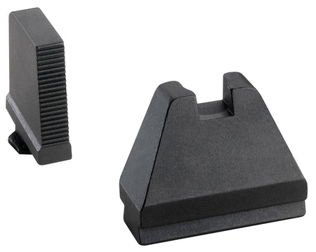 AmeriGlo GL808 Glock 9XL Tall Optic Compatible Iron Sight Set – Serrated Front, Black Rear
