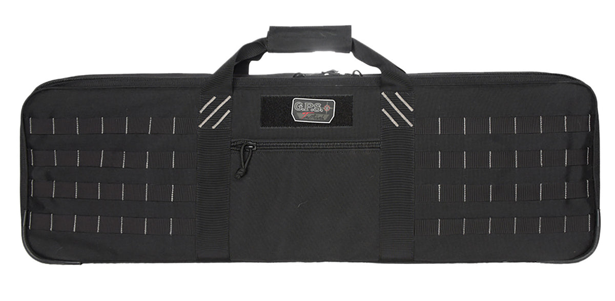GPS Bags T28SWC 1000D Polyester Tactical SWC Rifle Case Black with Removable AR Mag Pouches