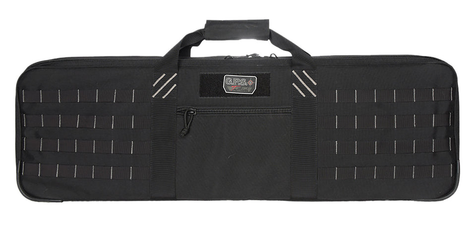 GPS Bags T28SWC 1000D Polyester Tactical SWC Rifle Case Black with Removable AR Mag Pouches