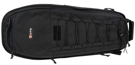 GPS Bags SRC30 Single Covert 30" Black 600D Polyester Rifle Case with Padded Compartment & Morale Patch Panel