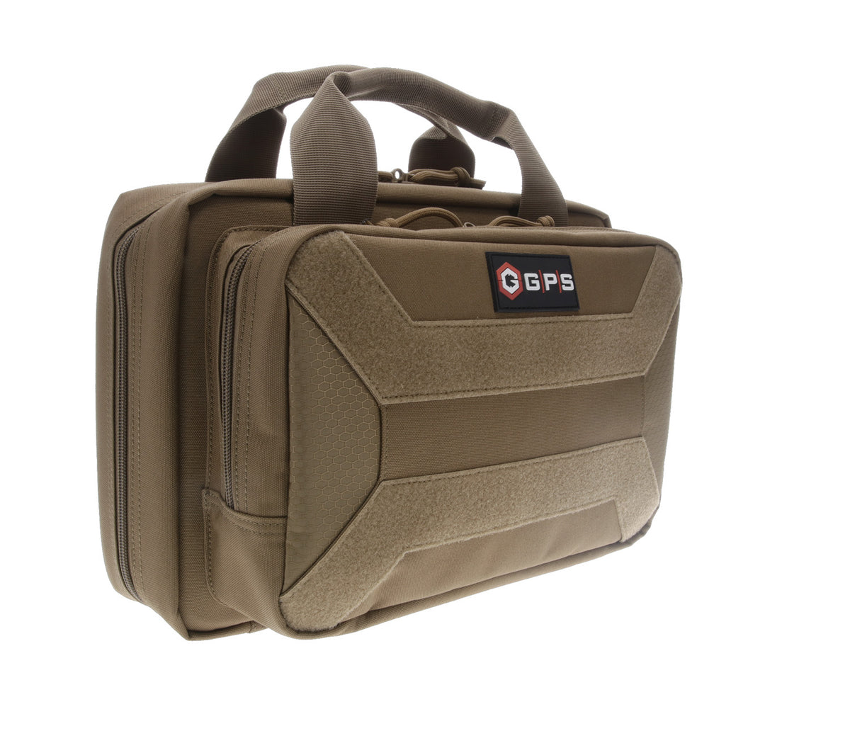 GPS Bags PC15FDE Flat Dark Earth 600D Polyester Pistol Case with Enhanced Mag Slots Holds 1 Handgun