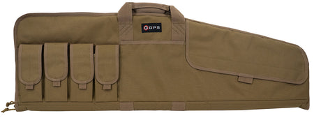 GPS Bags SRC42FDE Flat Dark Earth 42" Single Rifle Case 600D Polyester with Adjustable Mag Pouch
