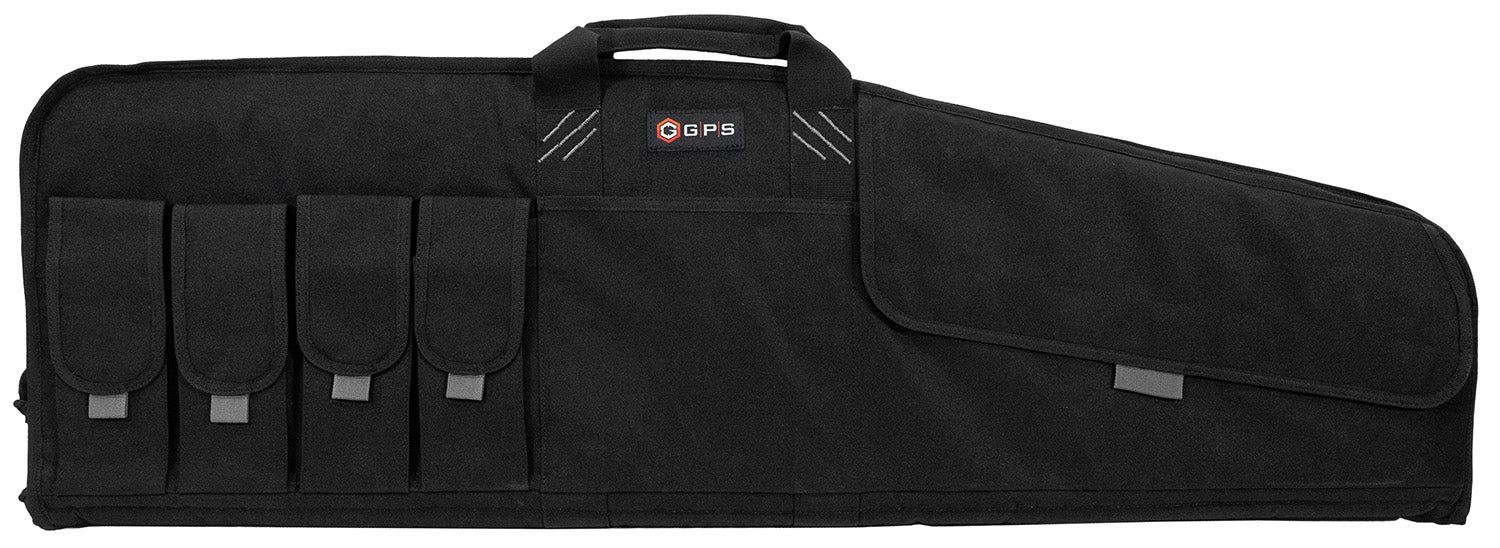 GPS Bags SRC42 Black 42" Single Rifle Case 600D Polyester with Adjustable Mag Pouch & Hook & Loop Strap