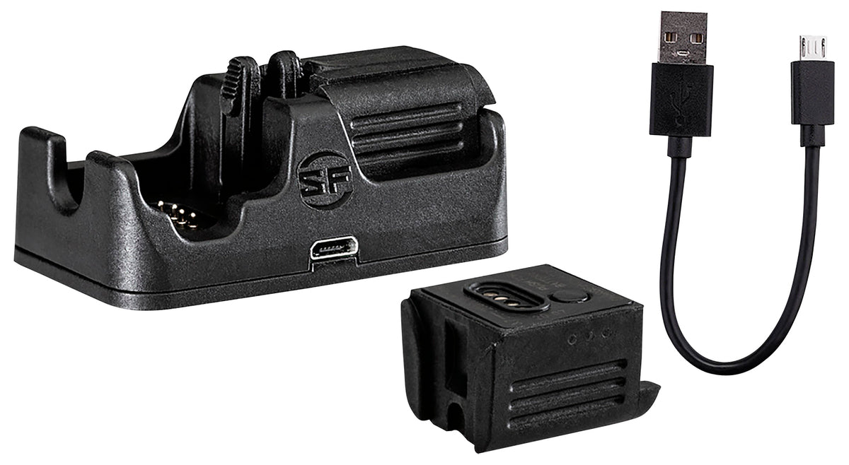 SureFire CH21 B12 Battery Dual Charge Cradle Kit with Micro USB Cable