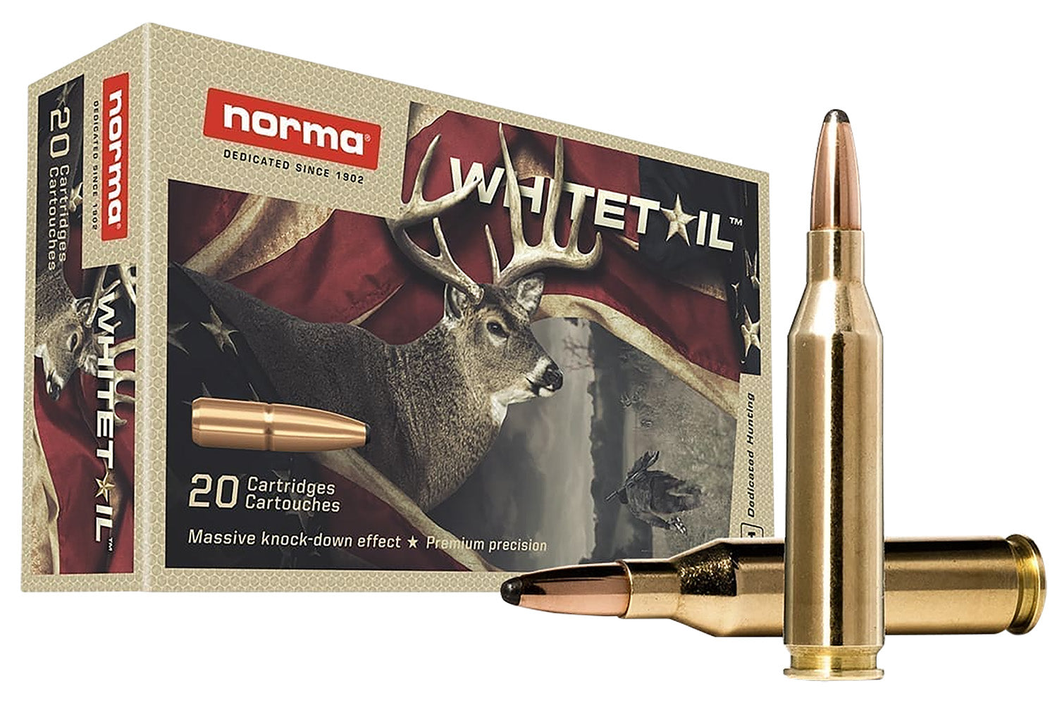Norma Dedicated Hunting Whitetail Pointed Soft Point 100 Grain .243 Winchester 2953 fps 7393923325262