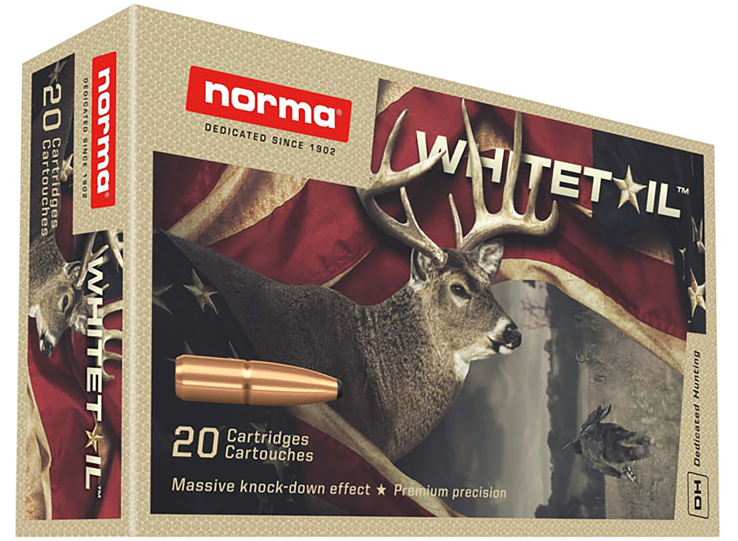 Norma Dedicated Hunting Whitetail Pointed Soft Point 150 Grain 7mm-08 Remington 2756 fps 7393923325286