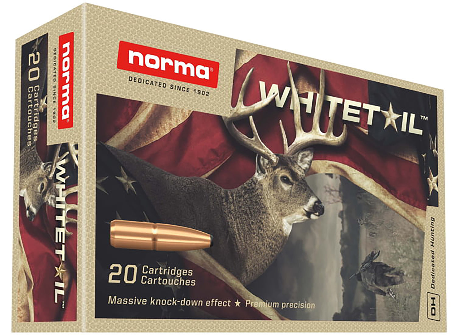 Norma Dedicated Hunting Whitetail Pointed Soft Point 150 Grain 7mm Remington Mag 3018 fps 7393923325293