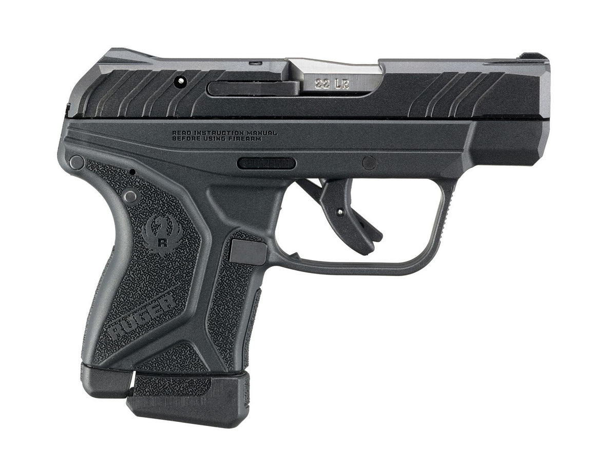Ruger 13705 LCP II 22 LR 10+1 2.75" Satin Stainless Barrel, Black Oxide Serrated Slide & Textured Polymer Frame/Grip, Lite Rack System