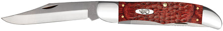 Case 00189 Hunter 4.10" Two-Blade Folding Knife Plain As-Ground Tru-Sharp SS Clip/Skinner, Rosewood Handle
