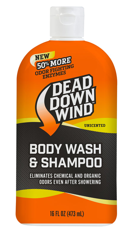 Dead Down Wind 121618 Enzyme Shampoo Body Wash Unscented 16 oz Odor Eliminator