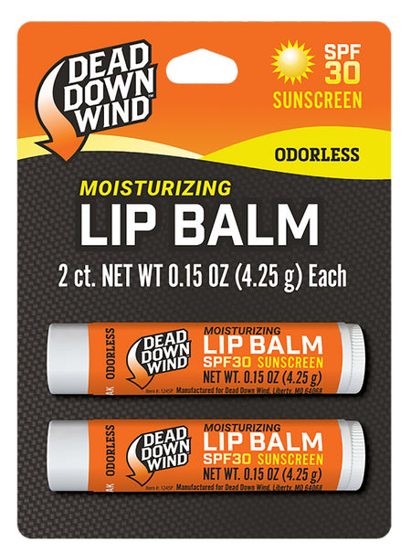 Dead Down Wind 1249BC 0.15 oz Odorless Lip Balm with Broad Spectrum SPF 30 Protection