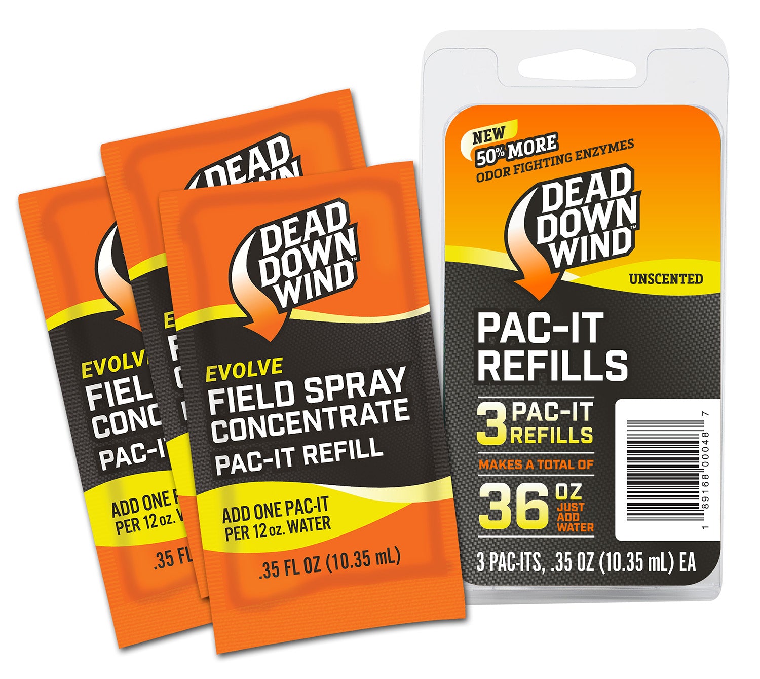 Dead Down Wind 1310 Evolve Pac-It Odor Eliminator Field Spray Refills 36 oz