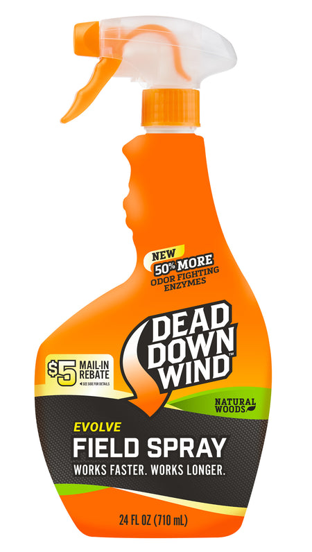 Dead Down Wind 1392418 Evolve Enzyme Field Spray Natural Woods Scent 24 oz Trigger Spray