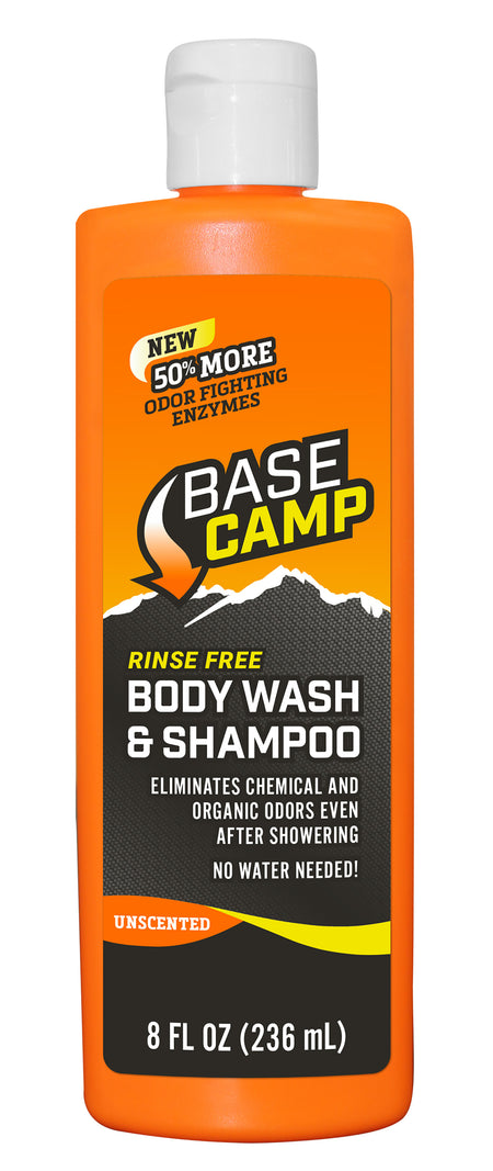 Dead Down Wind 1251 Base Camp Odor Eliminating Rinse-Free Shampoo & Body Wash 8 oz