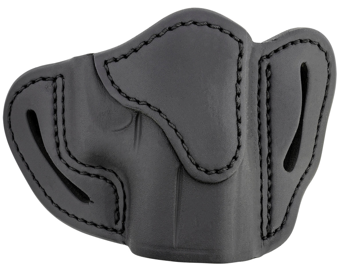 1791 Gunleather OR-BHC Optic Ready Compact OWB Holster Stealth Black Leather Belt Clip - Sig P365/Glock 43 RH