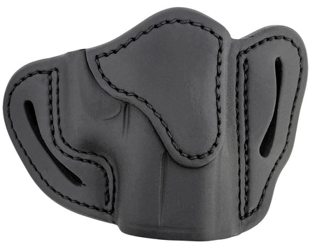 1791 Gunleather OR-BHC Optic Ready Compact OWB Holster Stealth Black Leather Belt Clip - Sig P365/Glock 43 RH