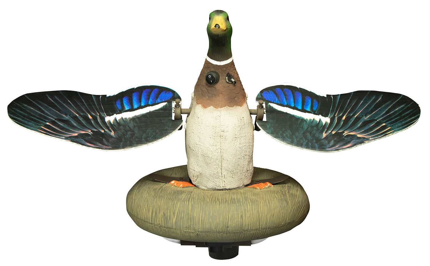 Higdon Outdoors 53077 XS Splashing Flasher Mallard Drake Waterfowl Decoy with Timer & Quick-Charge Port