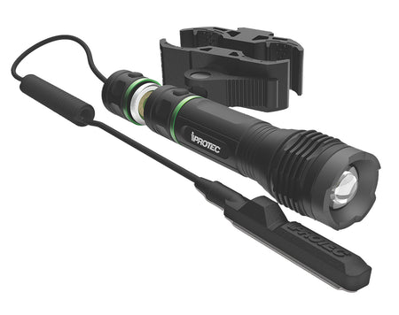 iProtec 665 LG 250 Green LED Weapon Light 250 Lumens Red Laser High/Low/Strobe Long Gun Mount Black Anodized