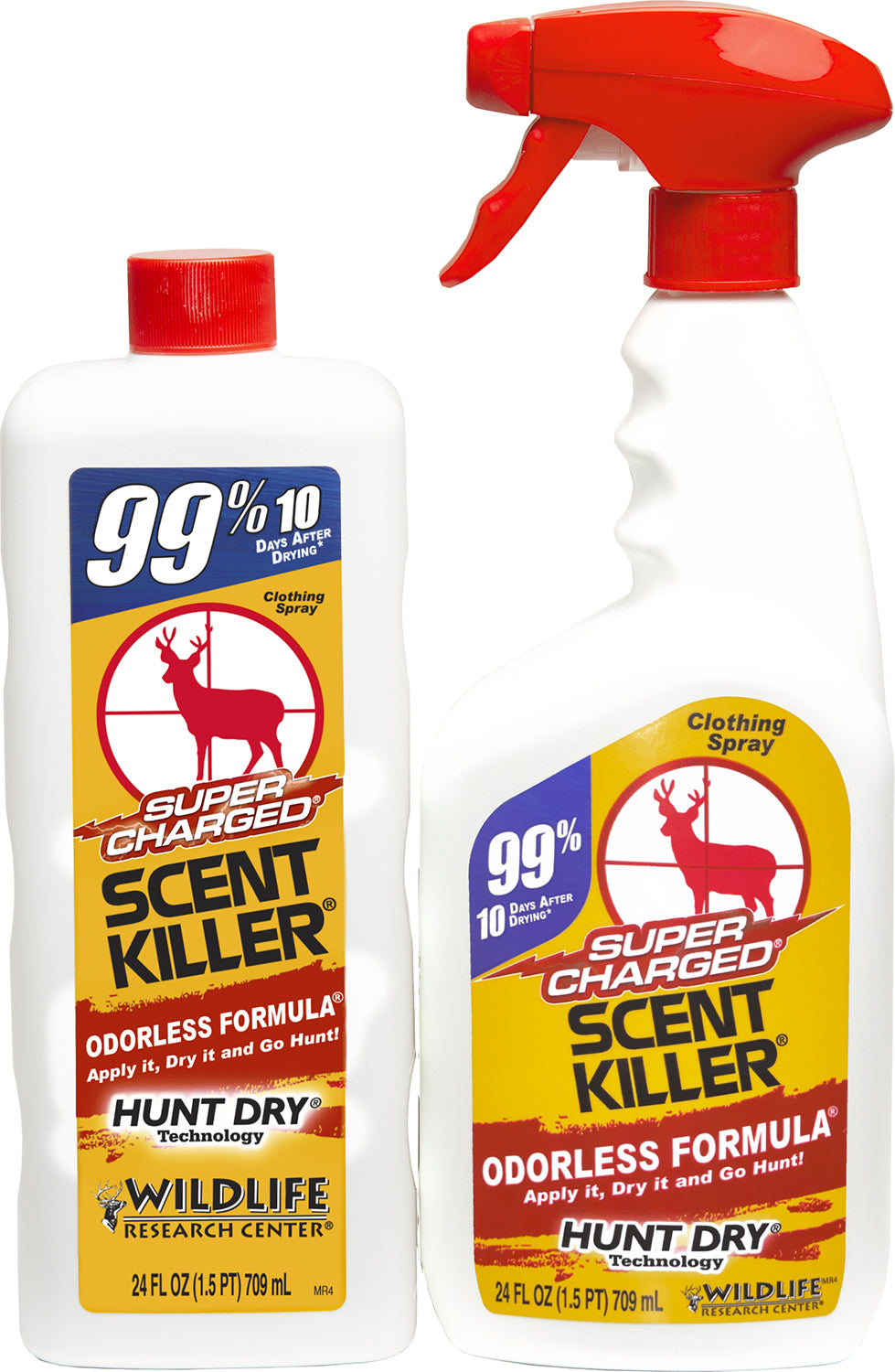 Wildlife Research Super Charged Scent Killer Odorless Human Odor Fighting Spray Combo 24 oz