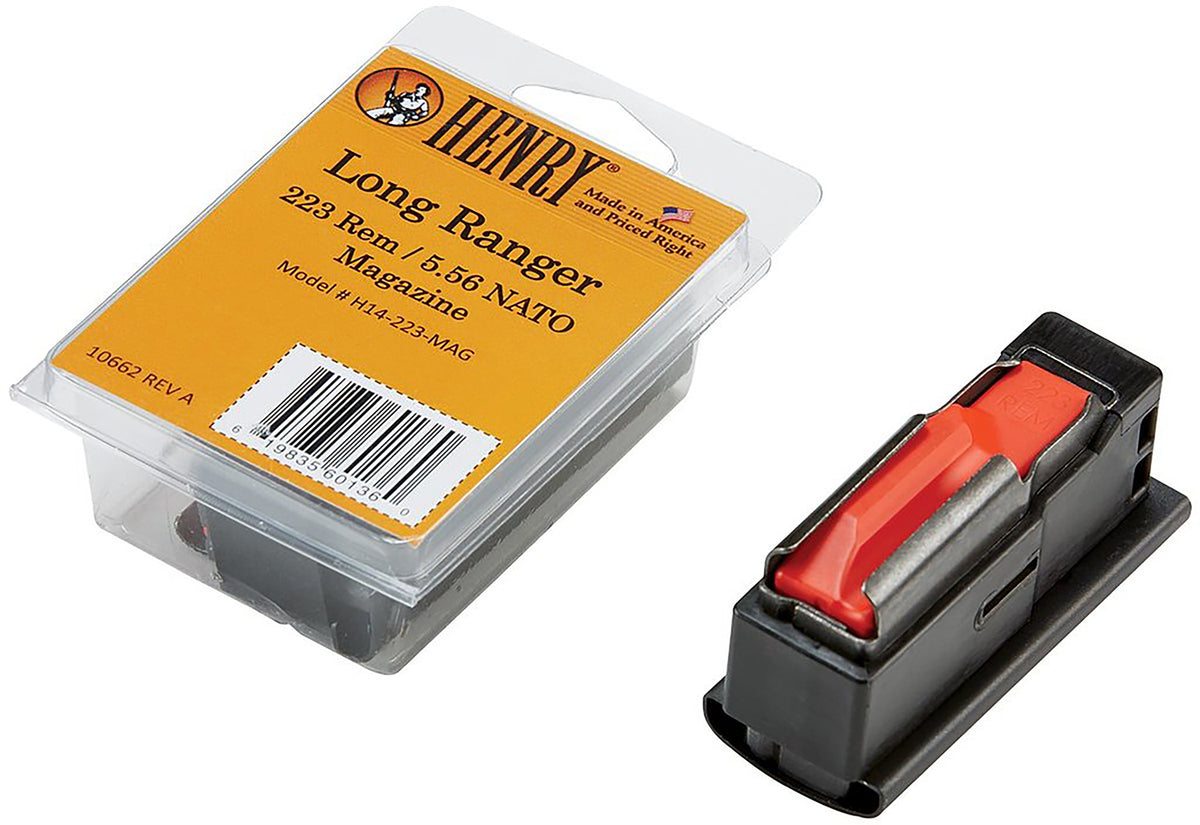 Henry H14223MAG Long Ranger Replacement Magazine 5rd .223 Remington Blued Steel