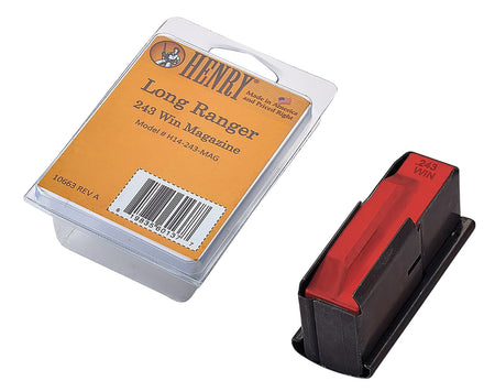 Henry H14243MAG Long Ranger Replacement Magazine 4rd .243 Winchester Blued Steel