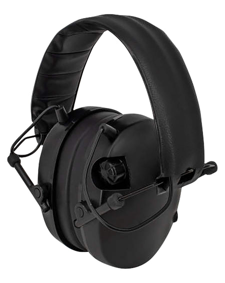 Radians 230EHP Slim Electronic Sound Amplification Earmuff 23 dB Over the Head Black Adult 1 Pair