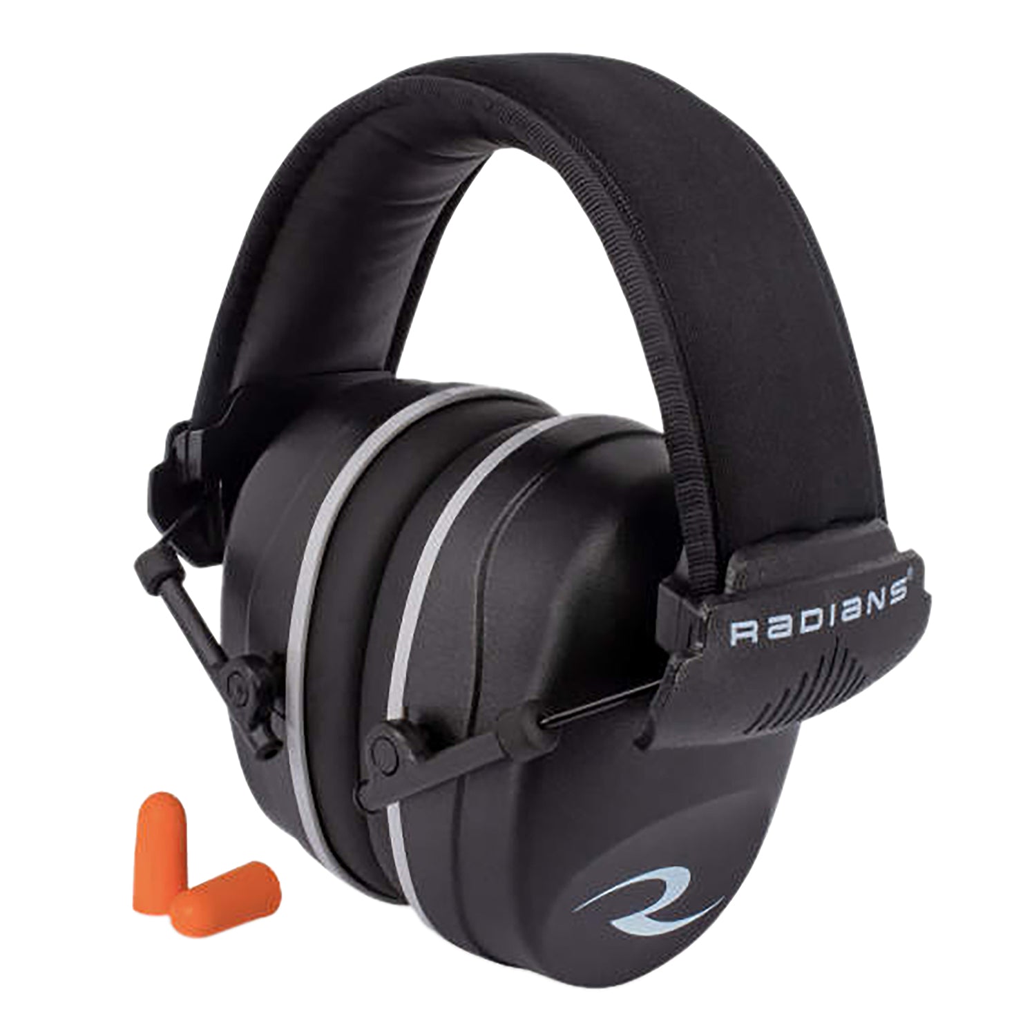 Radians R2500CS R2500 Hearing Protection Earmuff 25 dB with Foam Earplugs 32 dB Orange/Black Adult