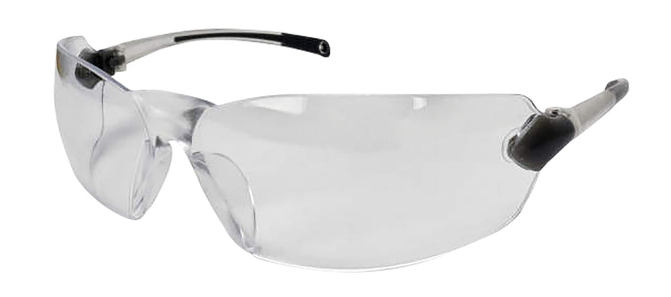 Radians Overlook OV610CS Clear Lens Flexible Temple Shooting Glasses Silver Frame