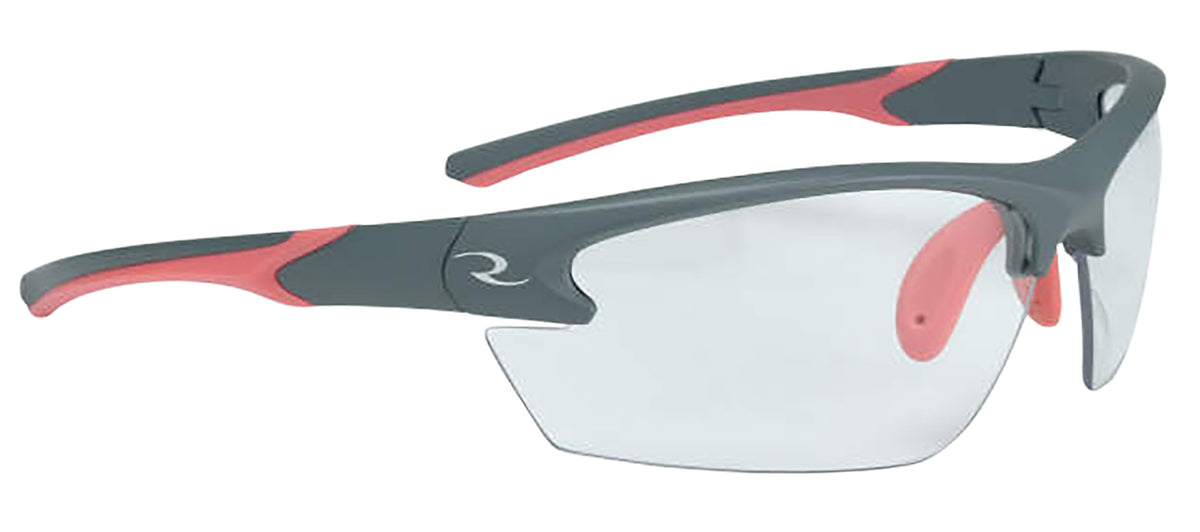 Radians WS6810CS Ladies Protective Eyewear Clear Lens Gray with Coral Accent Frame