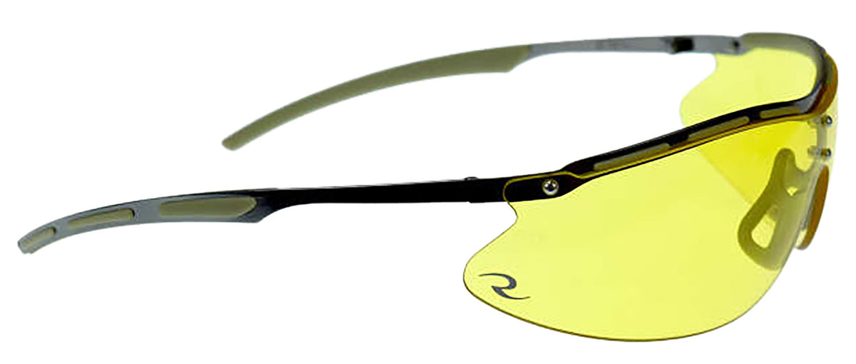 Radians CSB1014CS Bravo Protective Shooting Glasses Amber Lens Metal Frame