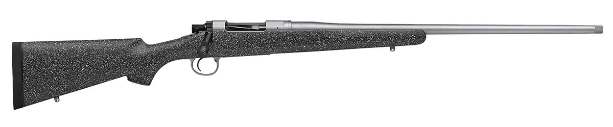 Nosler 40221 M21 6.5 PRC 4+1 24" Barrel, Stainless Steel Nitride Metal Finish, Gray Speckled Black All-Weather Epoxy Stock
