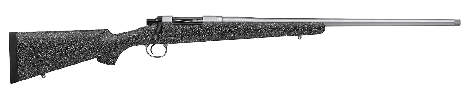 Nosler 40821 M21 300 Win Mag 3+1 24" Barrel, Stainless Steel Nitride Metal Finish, Gray Speckled Black All-Weather Epoxy Stock