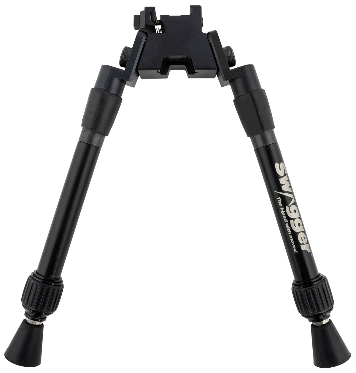 Swagger SWAGBPSEA12 Extreme Angle Hunting Bipod, 9-12" Adjustable, Picatinny Attachment, Black Finish
