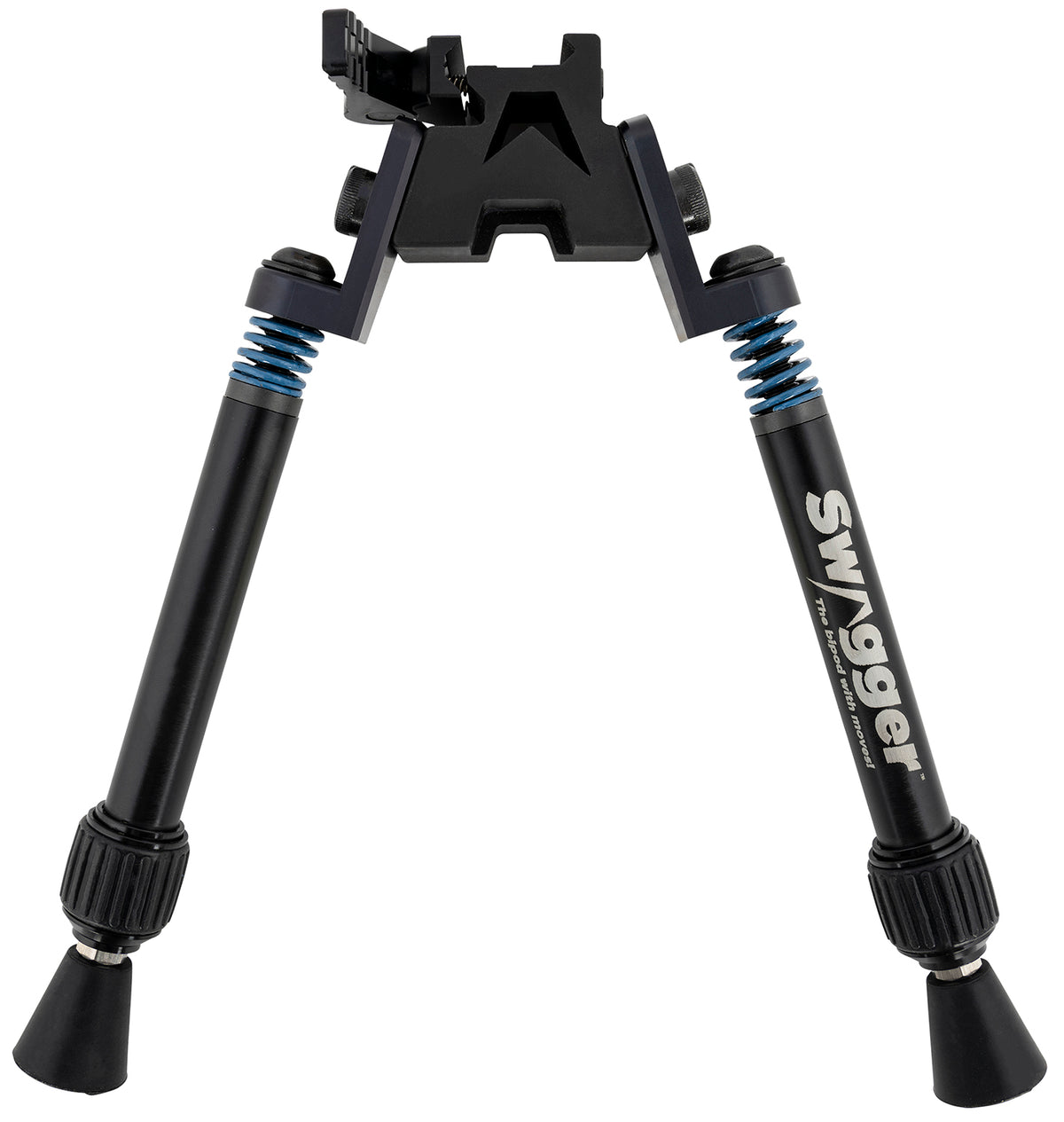 Swagger SWAGBPSFR10 Flex to Rigid Bipod, Quick Detach, Picatinny Attachment, 6" to 10.50", Black